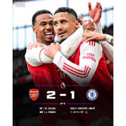 Arsenal besiegte Chelsea knapp mit 2-1.